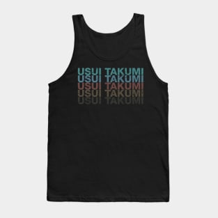 Vintage Proud Anime Name Takumi Funny Birthday Gift Tank Top